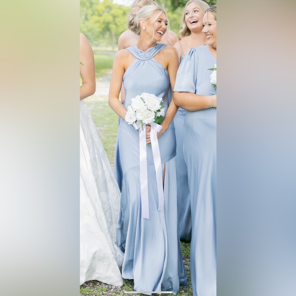 Birdy Grey Light Blue Bridesmaid Dress